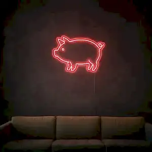 kirmizi-led-neon-domuz-duvar-tabelasi